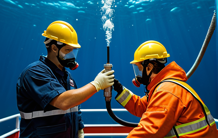 심해가스 시추 기술 - Futuristic Deep Sea Gas Extraction**

"A high-tech, fully automated deep-sea gas extraction platform...