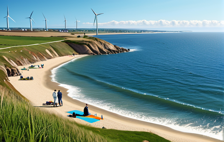 해양풍력 발전 프로젝트 사례 - Offshore Wind Turbine Construction**

"Offshore wind turbine construction site, featuring a massive ...