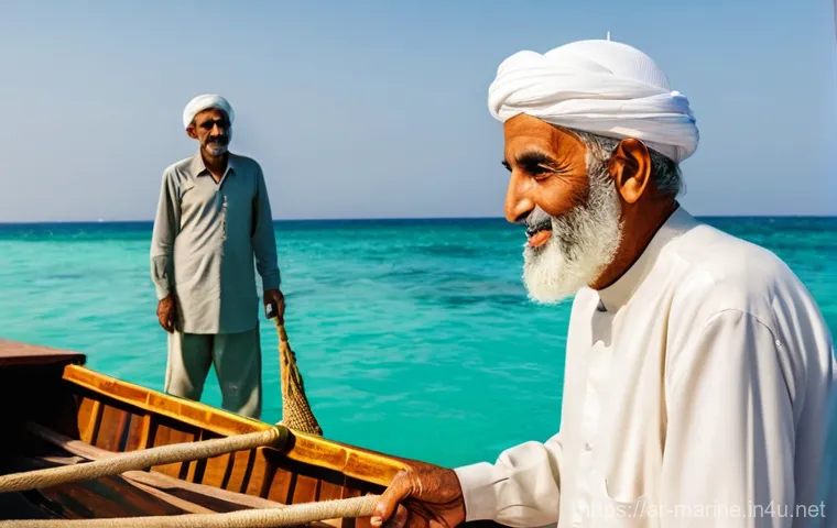 해양자원 개발의 환경보호 규제 - **Prompt 1: Intergenerational Wisdom of the Arabian Sea**
    A serene and warm image depicting an e...