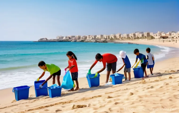 해양자원 개발의 환경보호 규제 - **Prompt 2: Cutting-Edge Guardians of the Deep Arabian Waters**
An underwater scene showcasing a... 해양자원 개발의 환경보호 규제 - **Prompt 2: Cutting-Edge Guardians of the Deep Arabian Waters**
An underwater scene showcasing a...