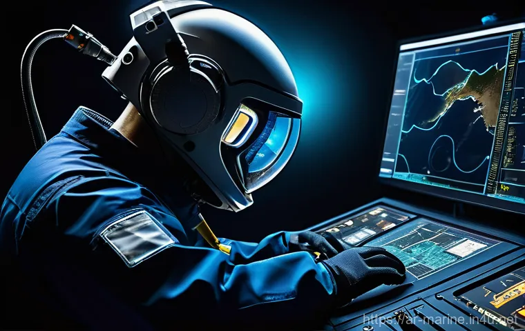 해양석유 및 가스 개발 - "A highly detailed, cinematic image of a team of professional deep-sea divers, fully encased in robu... 해양석유 및 가스 개발 - "A highly detailed, cinematic image of a team of professional deep-sea divers, fully encased in robu...