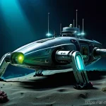 심해광물 탐사 - **Prompt 1: Futuristic Deep-Sea Exploration**
"A highly advanced, sleek submersible robot, equip...